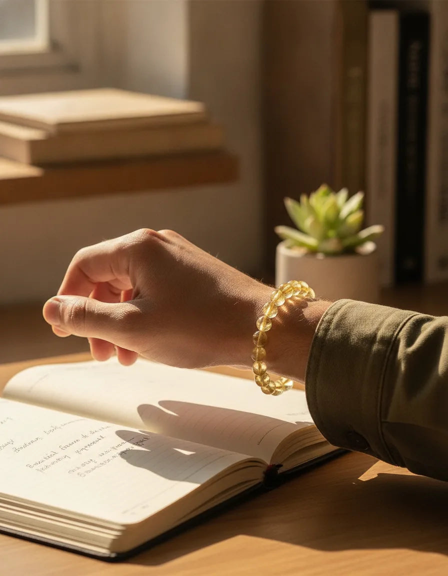 Bracelet Citrine : Joie & Prospérité