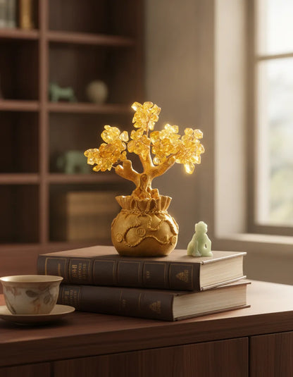 Arbre de Vie Citrine : Attracteur d'Abondance