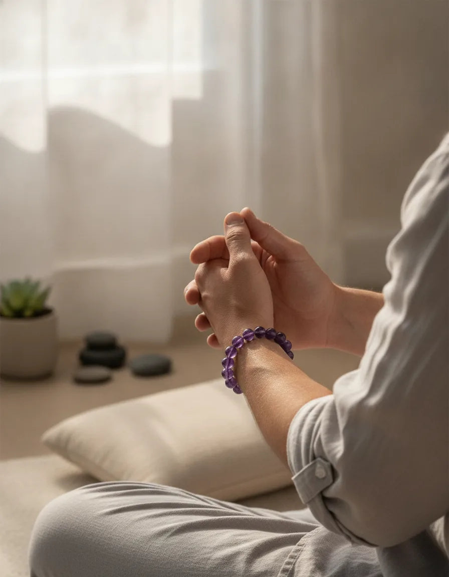 Bracelet Améthyste : Harmonie & Sérénité