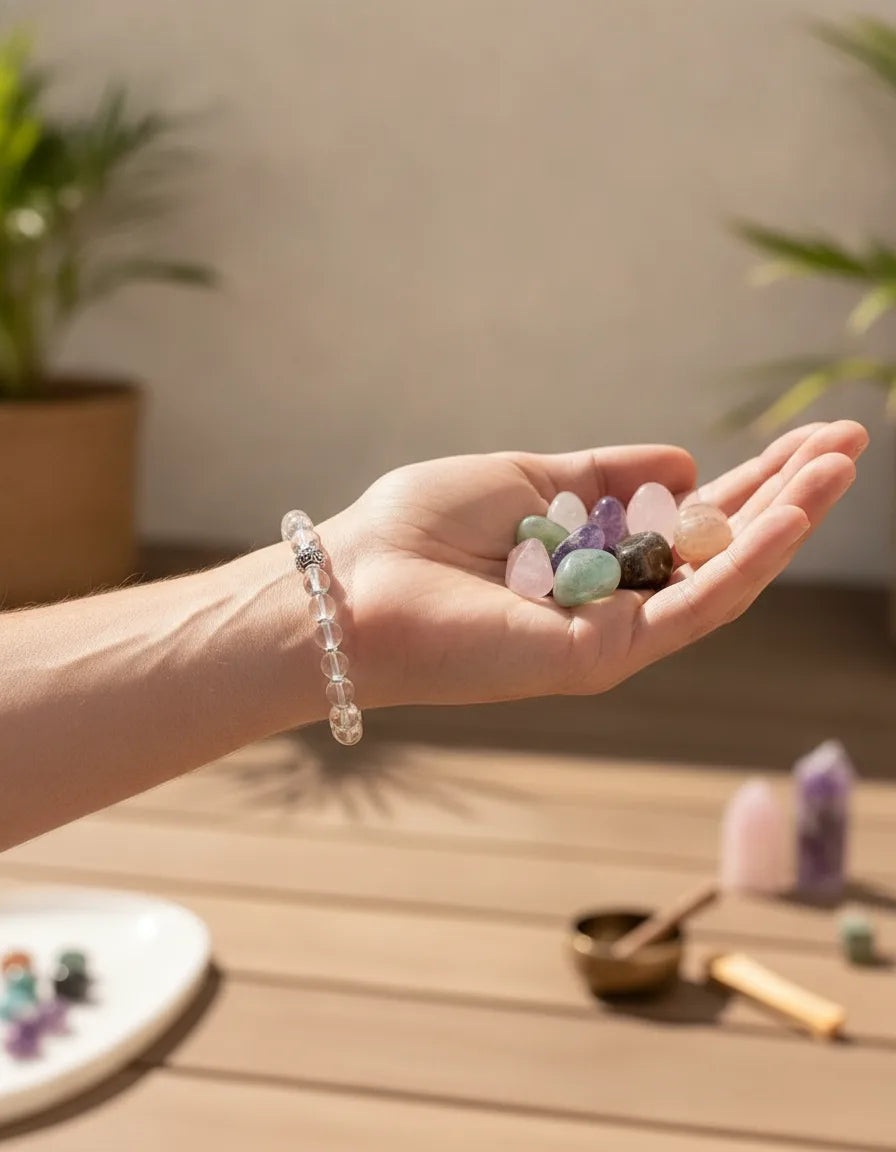 Bracelet Cristal de Roche Amplificateur - Lithothérapie & Aura
