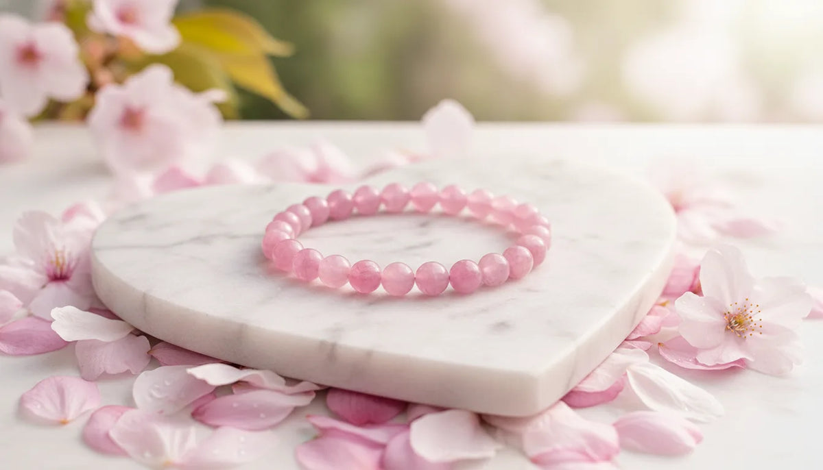 Bracelet Kunzite Rose : Douceur et Sérénité Cardiaque