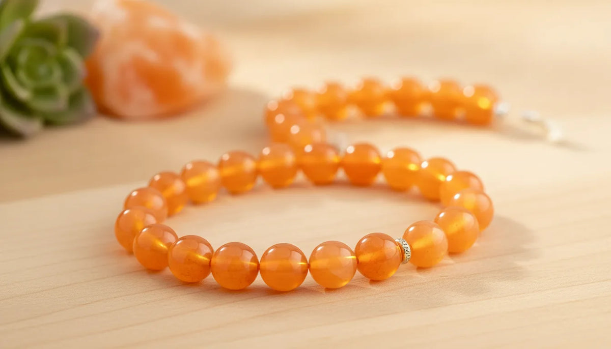 Bracelet Calcite Orange Énergisante