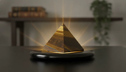 Pyramide Oeil de Tigre : Protection & Énergie Zen