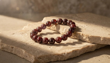 Bracelet Grenat 8mm - Énergie & Protection