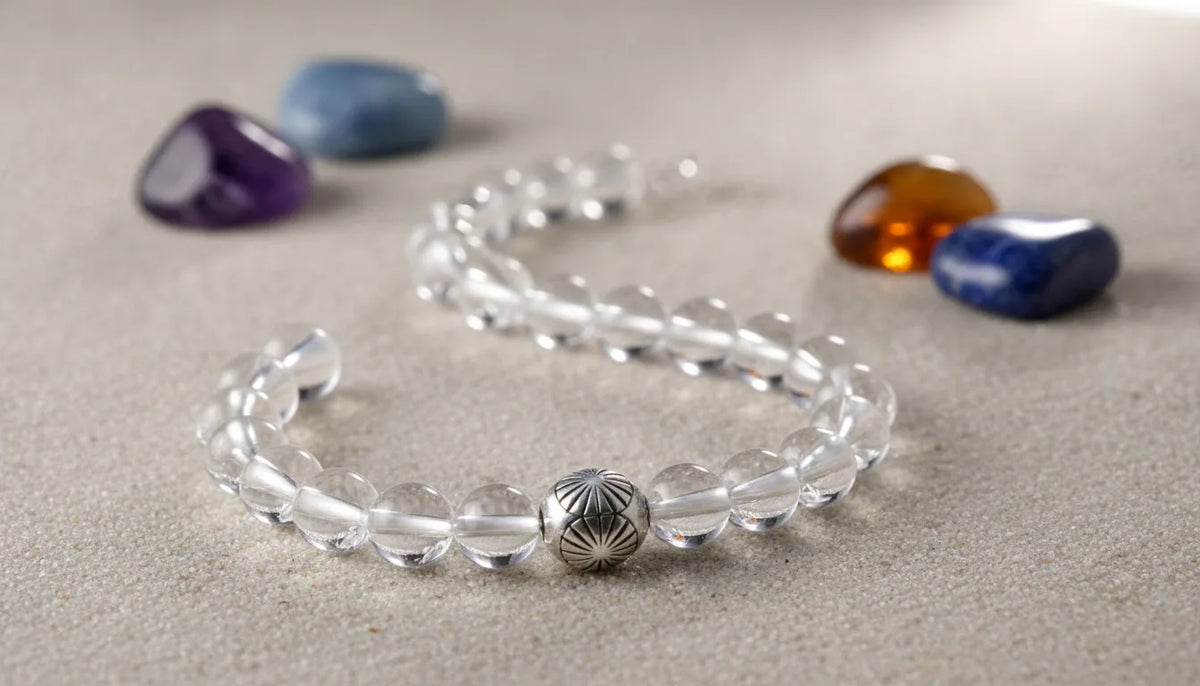 Bracelet Cristal de Roche Amplificateur - Lithothérapie & Aura