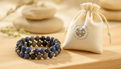 Bracelet Sérénité Pierre de Lune & Rhodochrosite