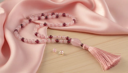 Mâlâ Amour Inconditionnel : Quartz Rose, Rhodochrosite, Améthyste