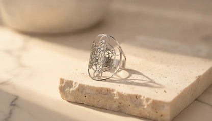 Bague Cube de Métatron Ajustable