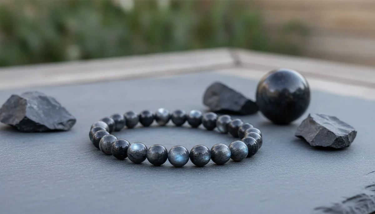 Bracelet Pierre de Lune Noire : Protection & Équilibre Énergétique