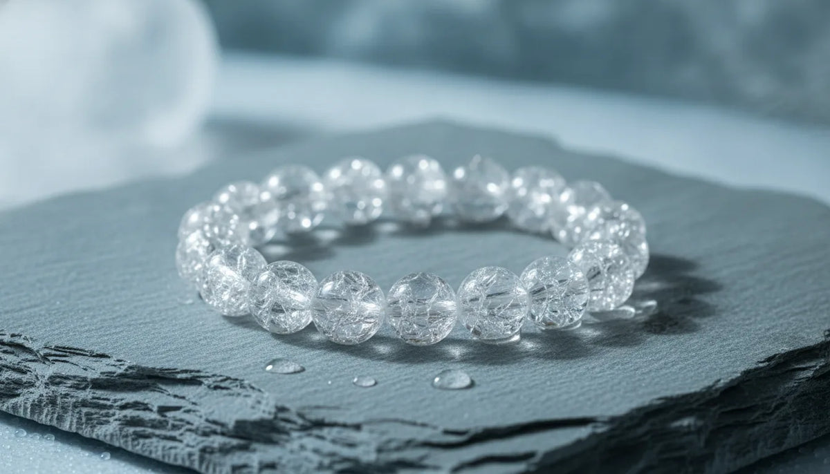 Bracelet Cristal de Roche Craquelé "Reset"