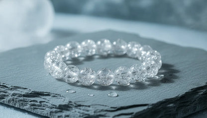 Bracelet Cristal de Roche Craquelé "Reset"