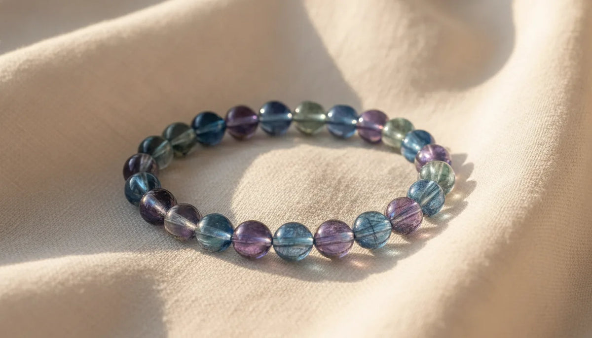 Bracelet Quartz Aura : Guérison & Éveil Spirituel