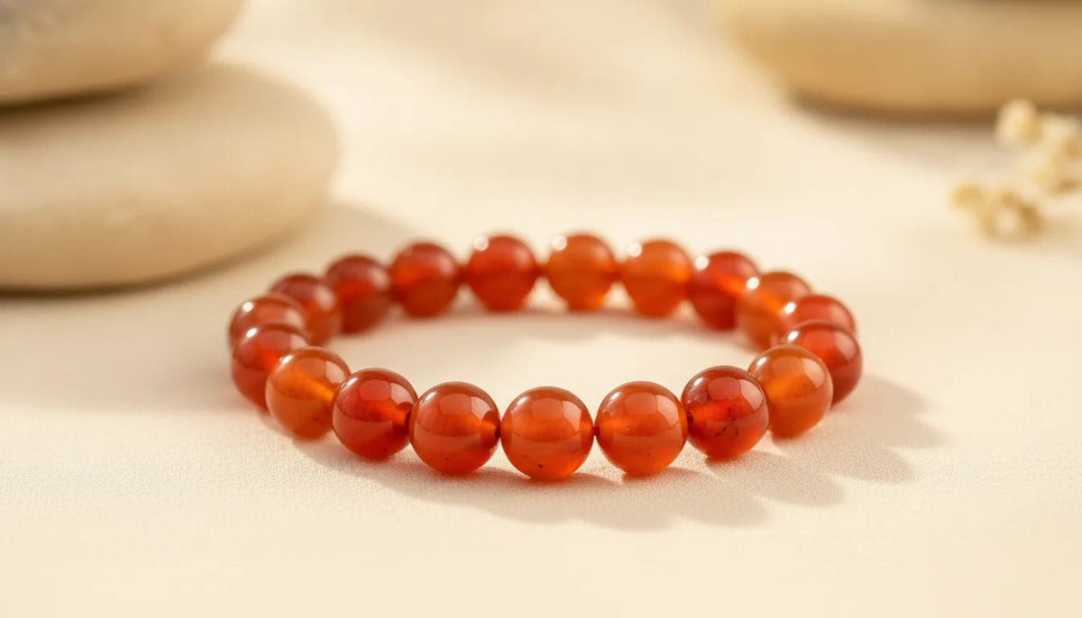 Bracelet Cornaline Énergisant 8mm