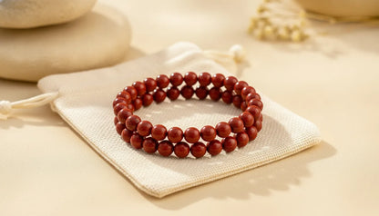 Bracelet Jaspe Rouge 8mm - Courage & Ancrage