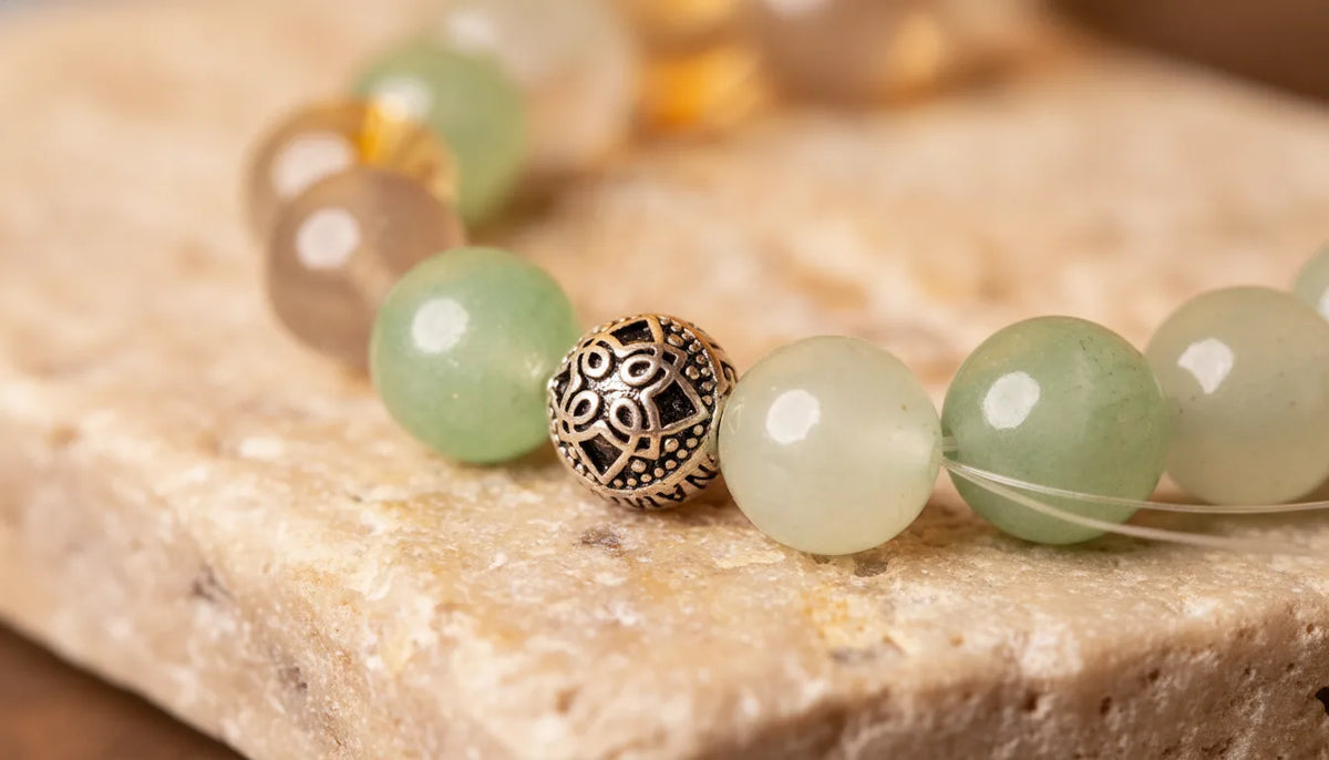Bracelet Renaissance : Aventurine, Labradorite, Citrine