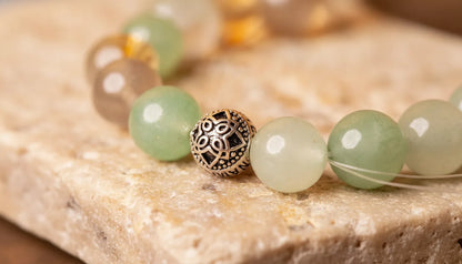 Bracelet Renaissance : Aventurine, Labradorite, Citrine