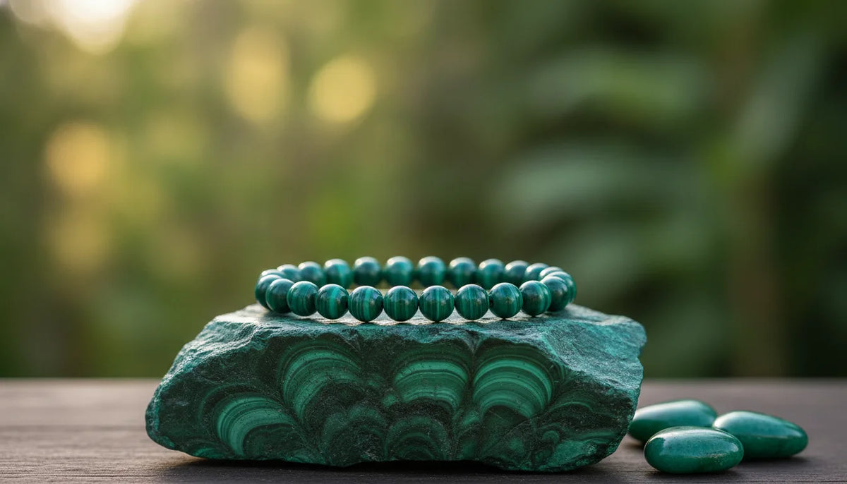 Bracelet Malachite 8mm - Guérison & Transformation