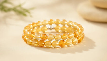 Bracelet Citrine : Joie & Prospérité