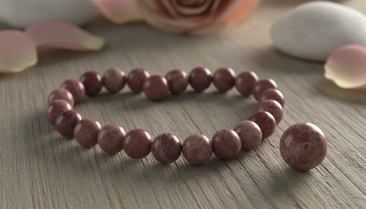 Bracelet Rhodochrosite 8mm - Amour-Propre & Guérison Émotionnelle