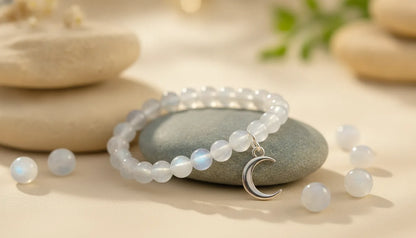 Bracelet Pierre de Lune : Intuition & Féminité