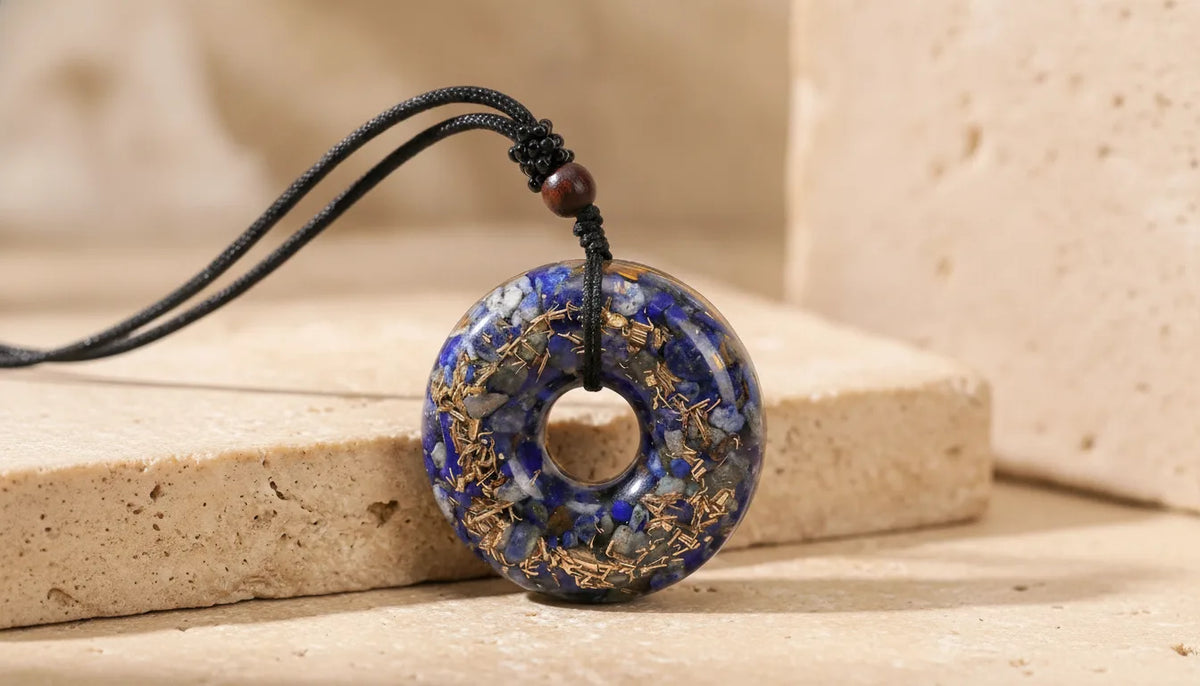 Pendentif Orgonite Lapis Lazuli - Harmonie & Clairvoyance
