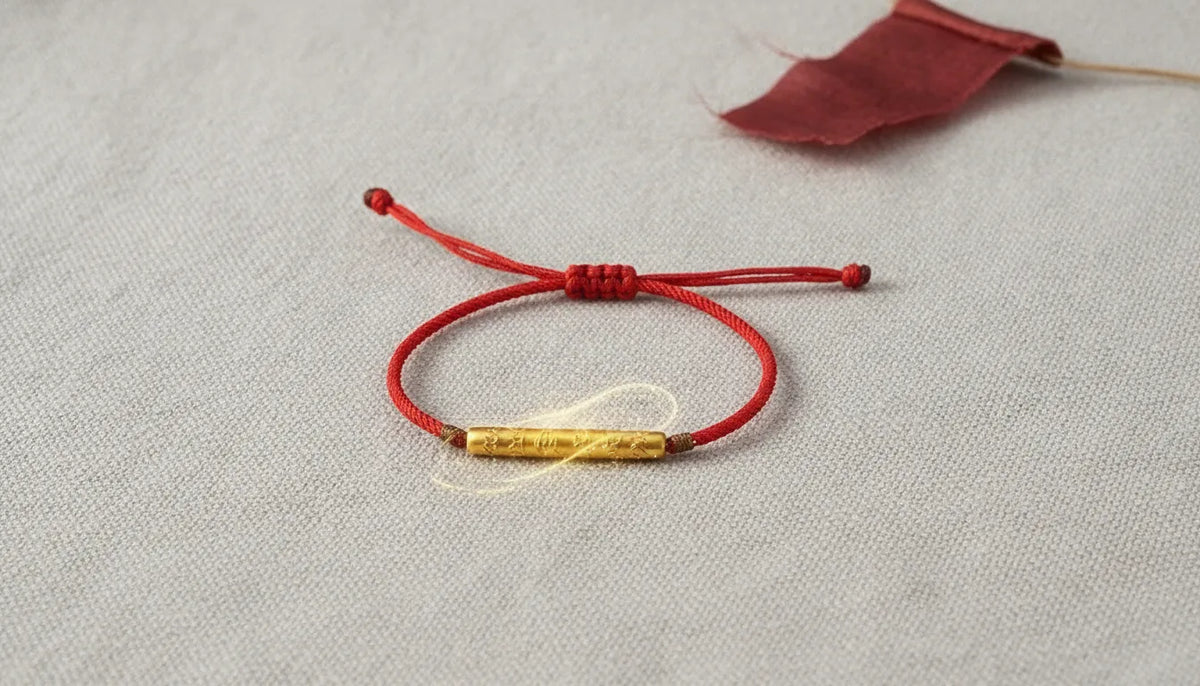 Bracelet Ma Bonne Étoile : Vœux & Mantra Tibétain Argent 925