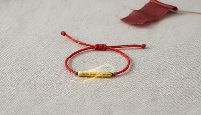 Bracelet Ma Bonne Étoile : Vœux & Mantra Tibétain Argent 925