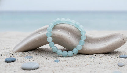 Bracelet Aigue-Marine : Sérénité & Communication