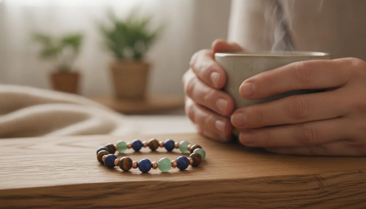 Bracelet Améthyste, Jaspe & Lapis Lazuli - Confort Articulaire