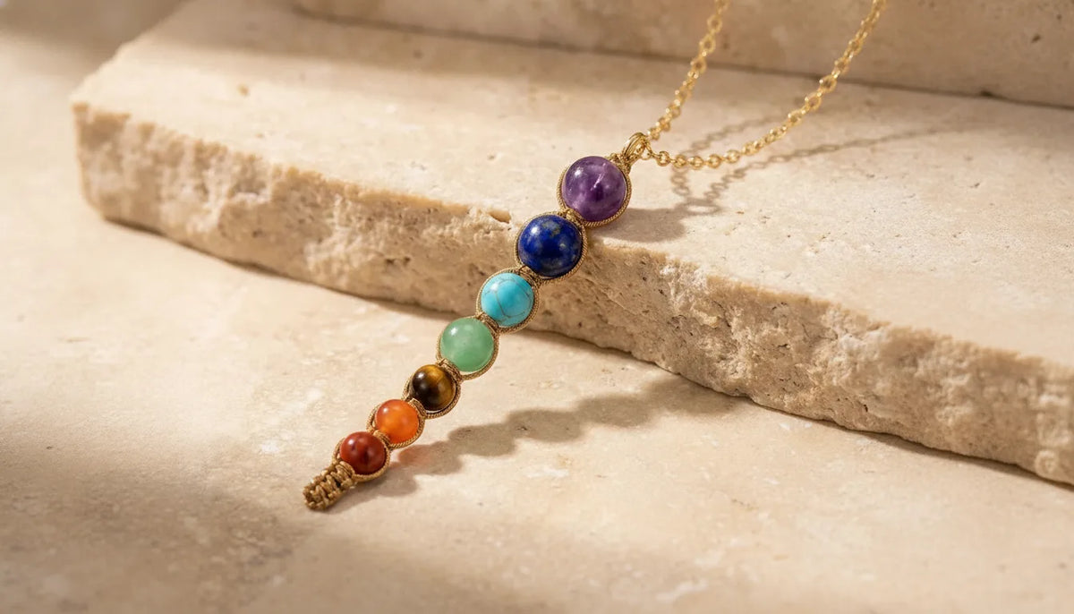 Collier 7 Chakras Artisanal - Équilibre & Bien-être