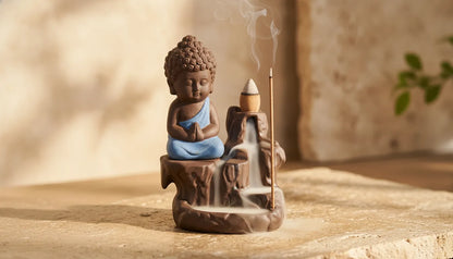 Porte Encens Bouddha Céramique 12cm