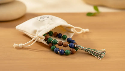 Mâlâ Anti-Stress Lapis Lazuli Quartz Fumé Améthyste