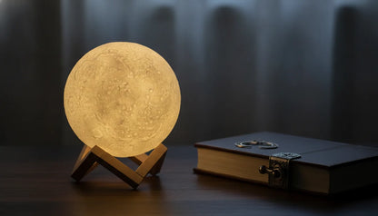 Lampe Lune LUNA 3D - Ambiance Féerique & Zen