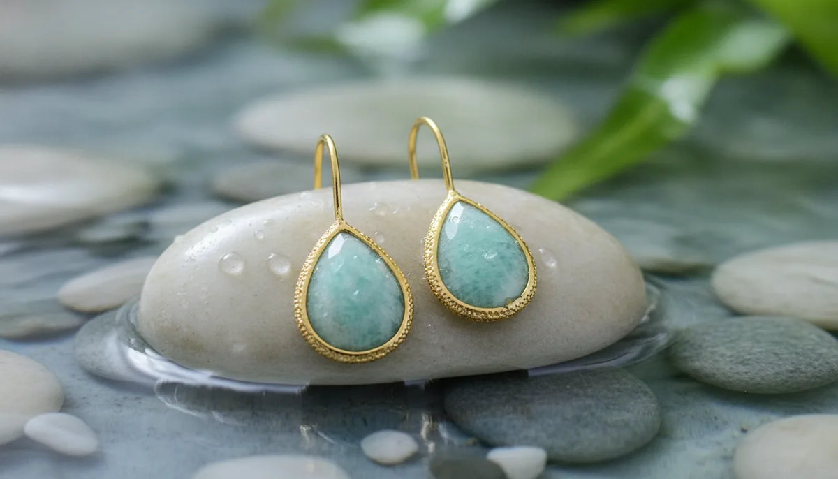 Boucles d'oreilles Amazonite Apaisement