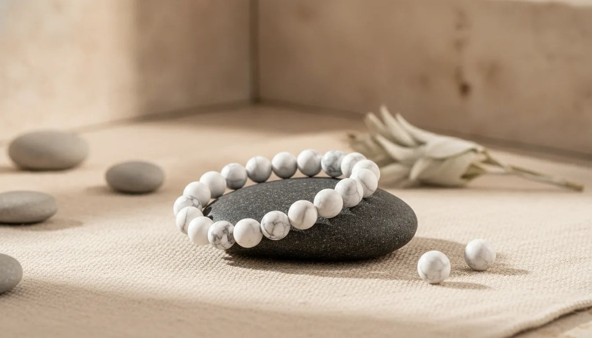 Bracelet Howlite Sérénité et Détente