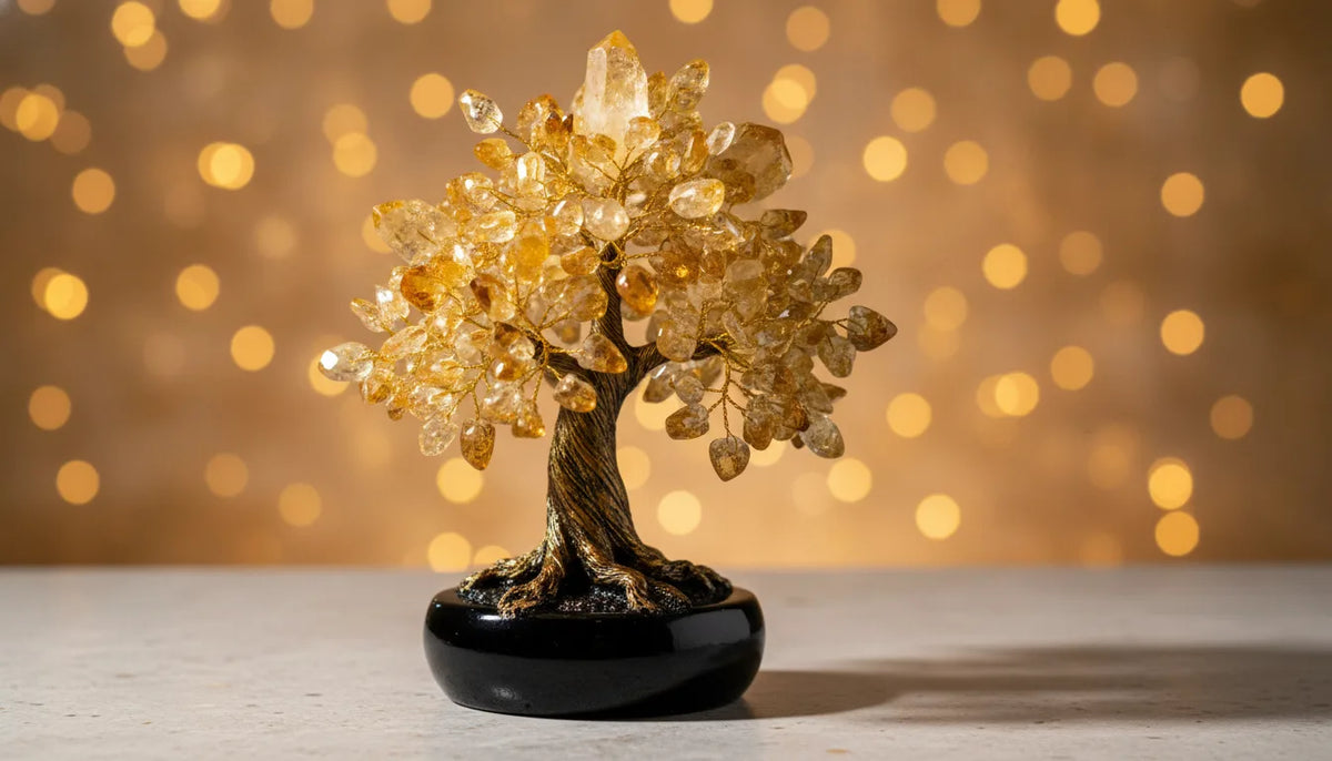 Arbre de Vie Citrine : Attracteur d'Abondance