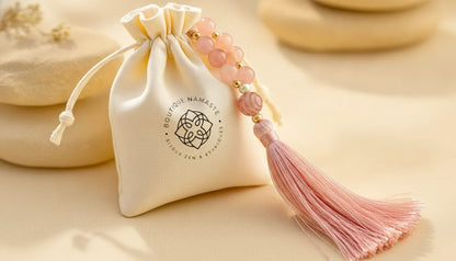 Mâlâ Self Love : Quartz Rose, Pierre de Lune, Rhodochrosite