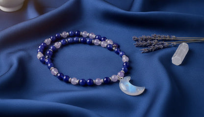 Mâlâ Douce Nuit : Améthyste, Hématite, Tourmaline pour un Sommeil Paisible