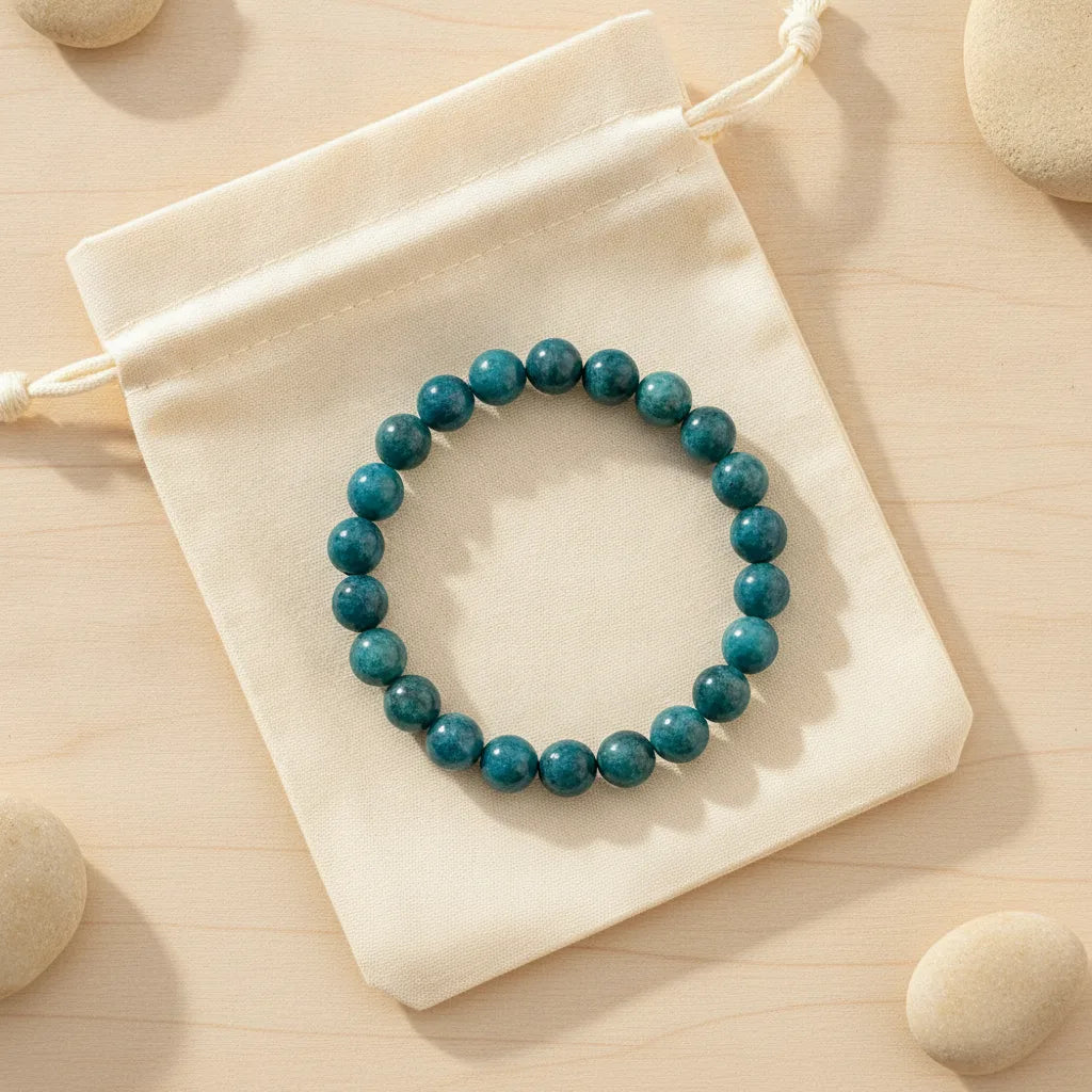 Bracelet Apatite 8mm - Sérénité & Clarté Mentale