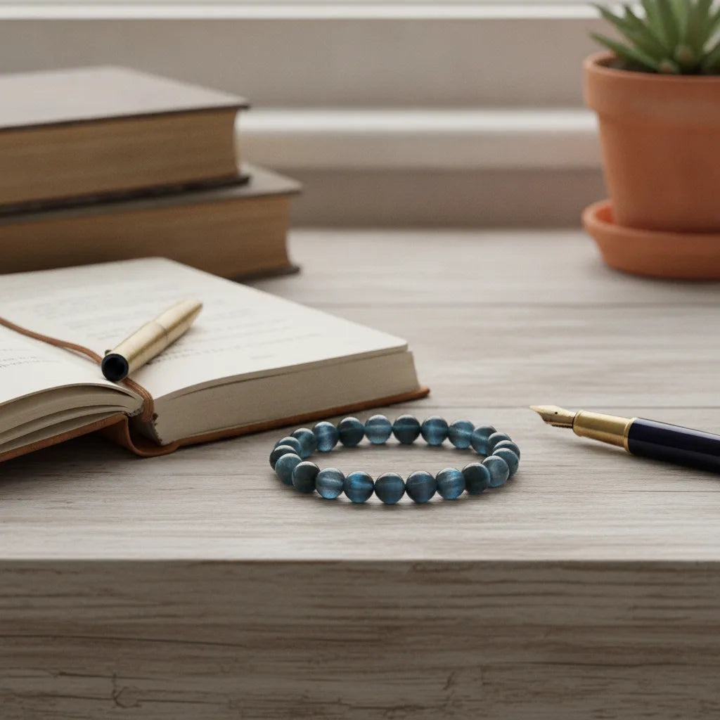 Bracelet Oeil de Tigre Bleu : Clarté & Protection