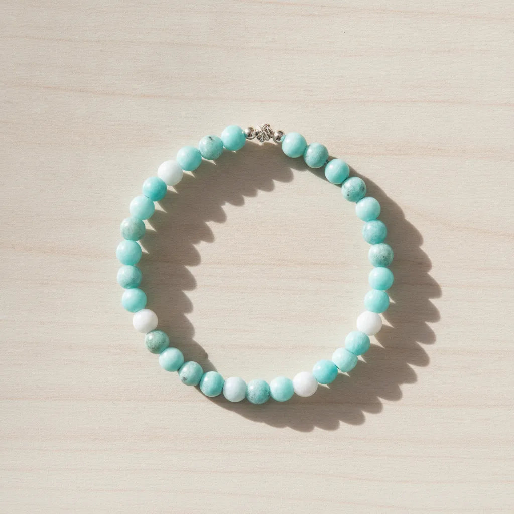 Bracelet Minceur Naturel : Apatite, Howlite, Amazonite