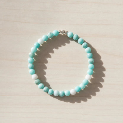 Bracelet Minceur Naturel : Apatite, Howlite, Amazonite