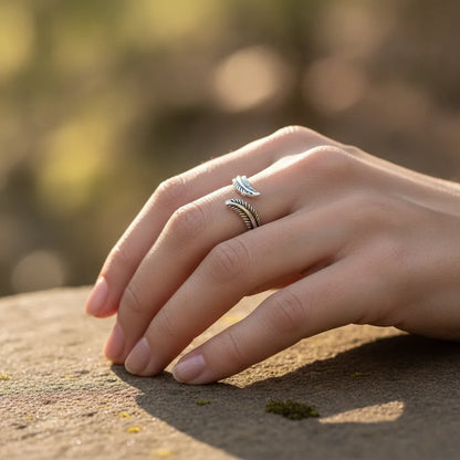 Bague Ange Gardien Argent 925 Ajustable