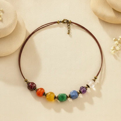Collier 7 Chakras Artisanal - Équilibre & Bien-être