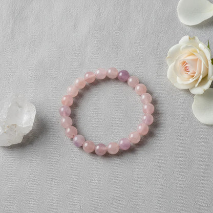 Bracelet Morganite : Amour et Sérénité
