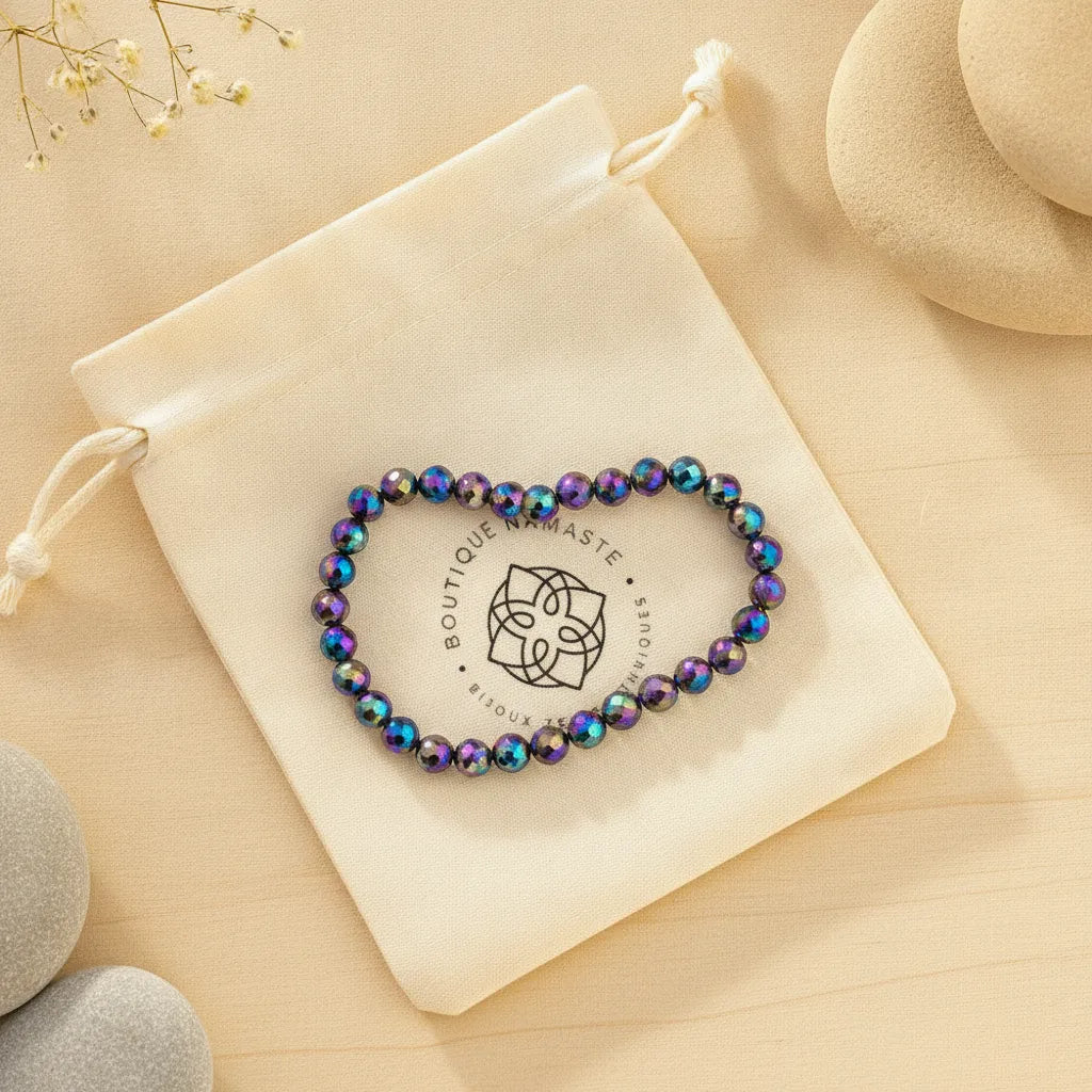 Bracelet Quartz Aura : Guérison & Éveil Spirituel