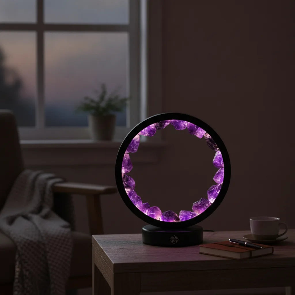 Lampe Améthyste : Calme et Sérénité Nocturne