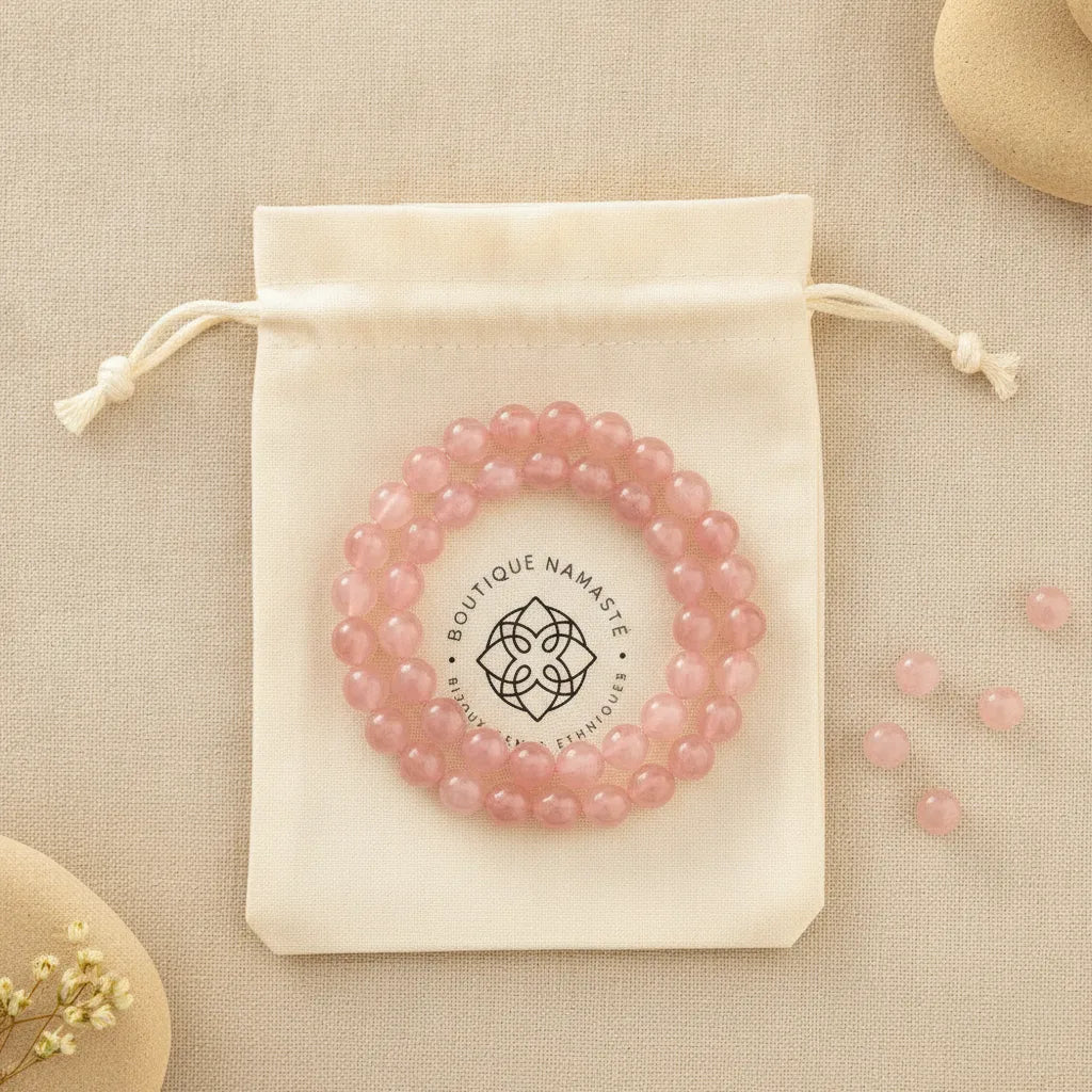 Bracelet Kunzite Rose : Douceur et Sérénité Cardiaque