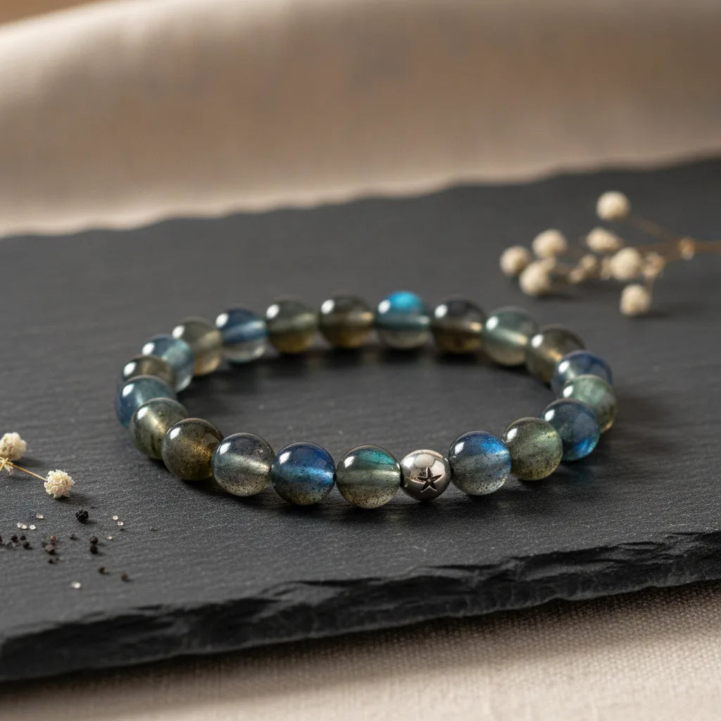 Bracelet Labradorite 8mm - Bouclier Énergétique