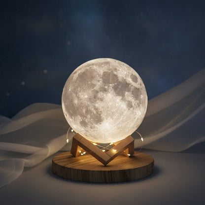 Lampe Lune LUNA 3D - Ambiance Féerique & Zen